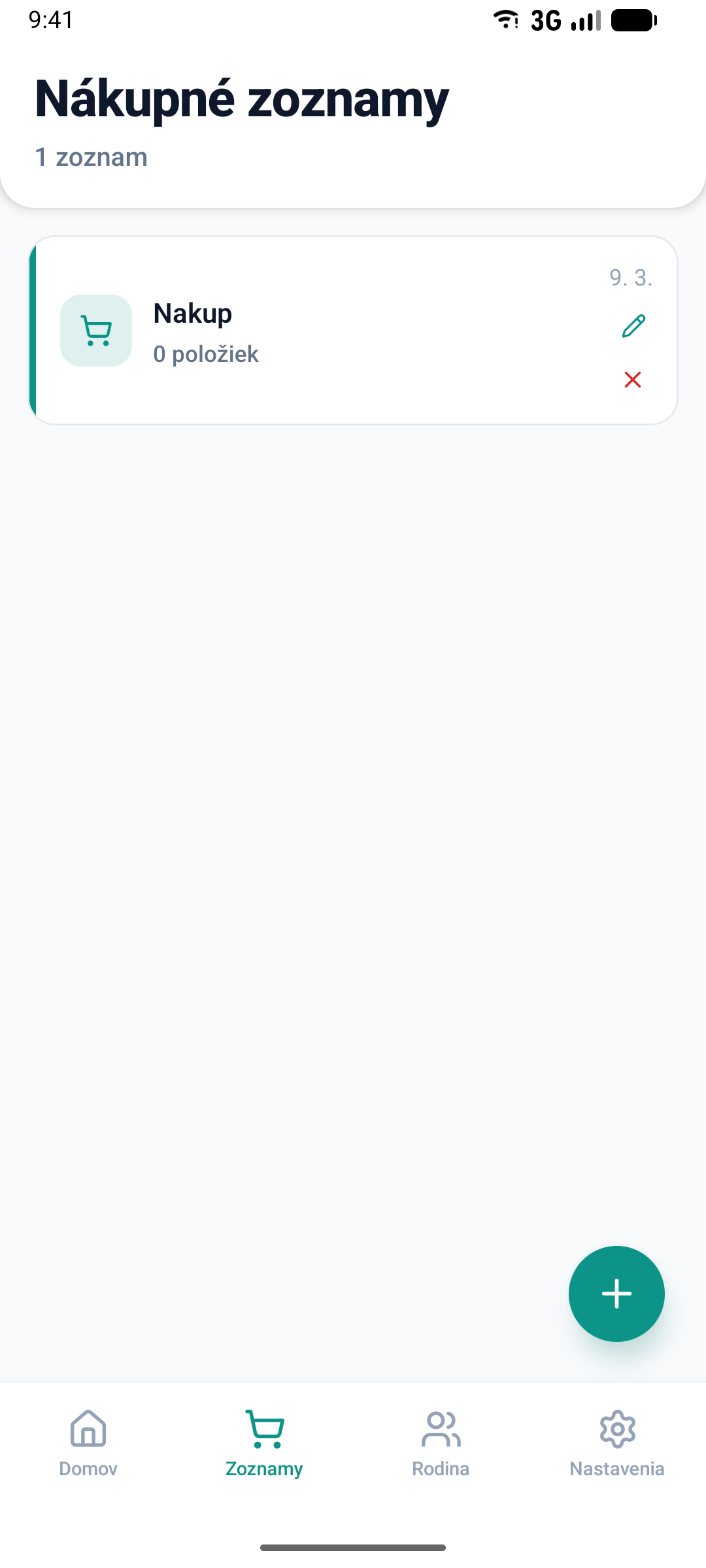 Zoznamy s pridanými položkami